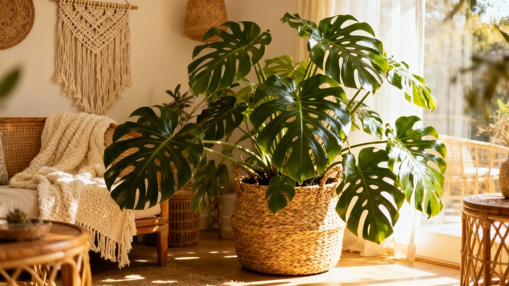 monstera deliciosa dramatic forgiving fenestrated foliage