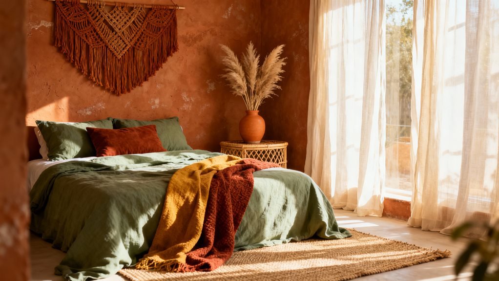 warm terracotta earthy cozy retreat